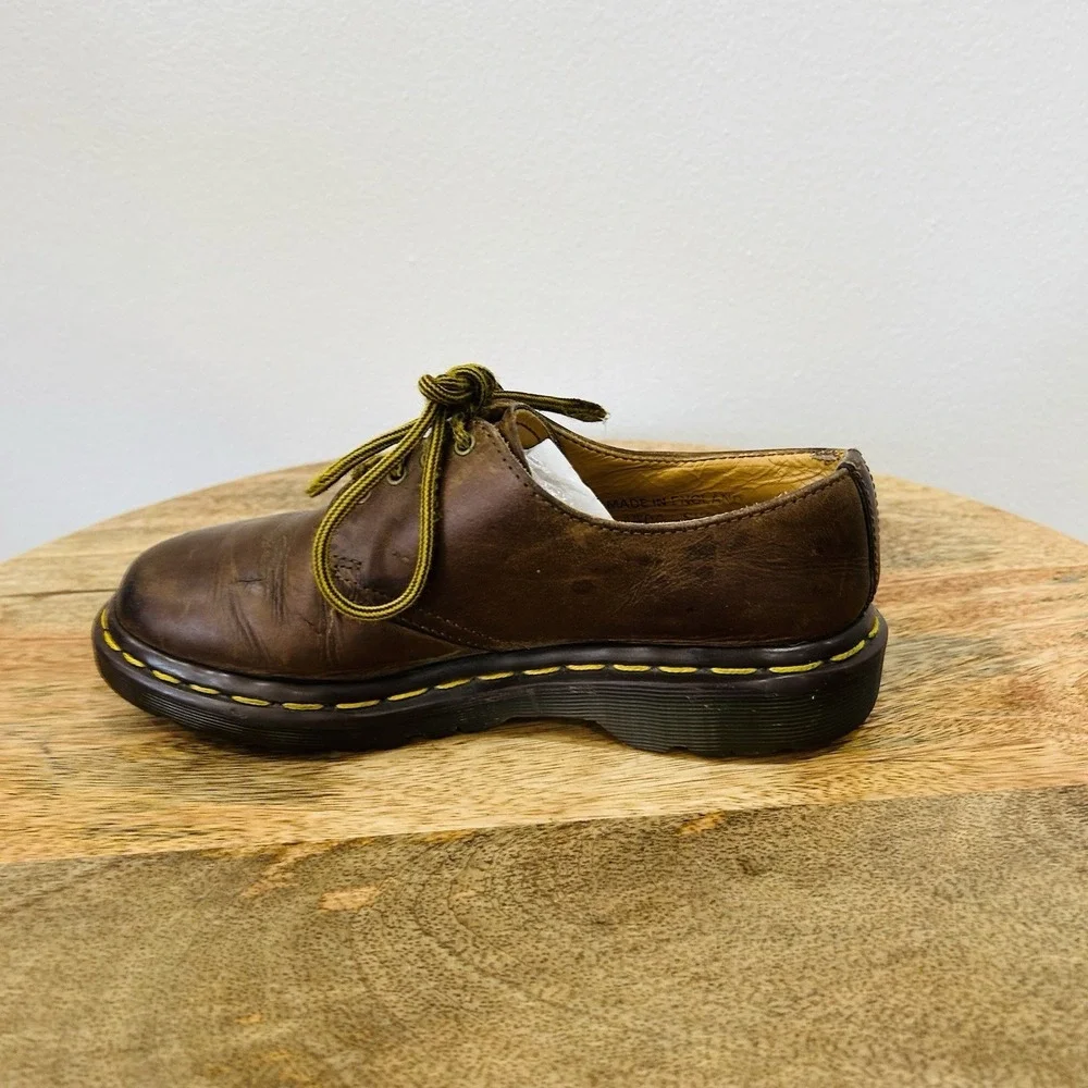 Dr. Martens Made in England 90's Oxford shoe size 3 Brown Leather Four Eye Lace
